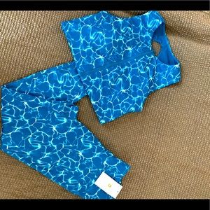 Buff Bunny Aqua- Leggings Only